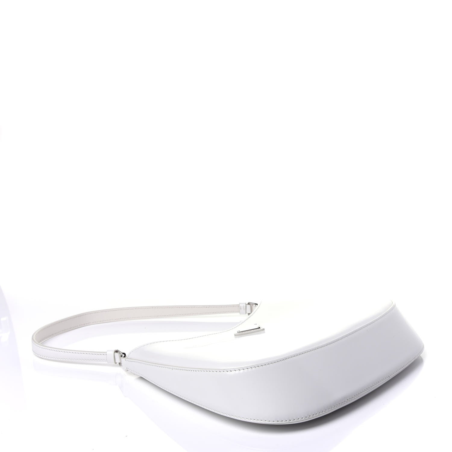 Prada Spazzolato Cleo Shoulder Bag White 4 of 9