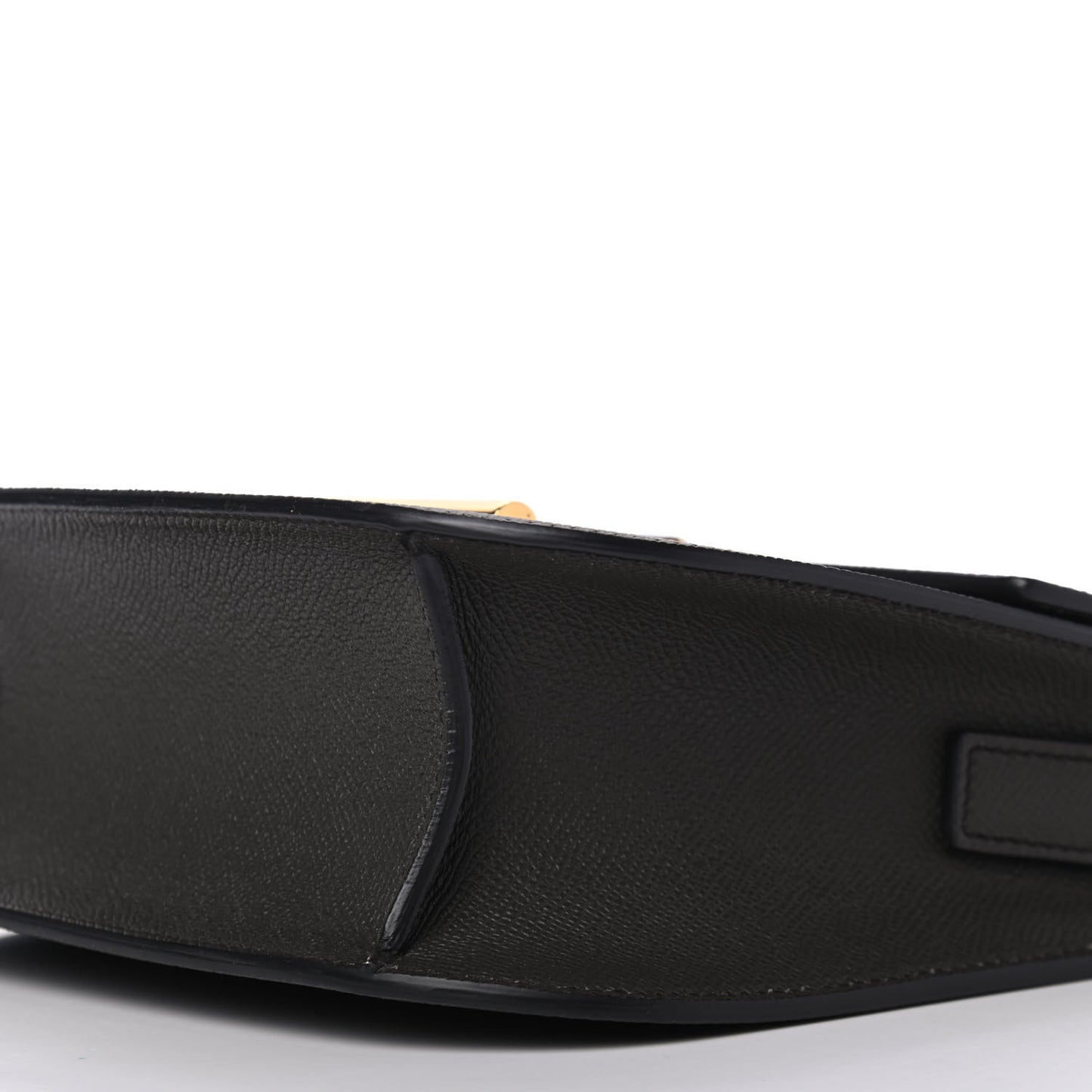 Grained Calfskin Mini T Clasp Tara Crossbody Bag Graphite