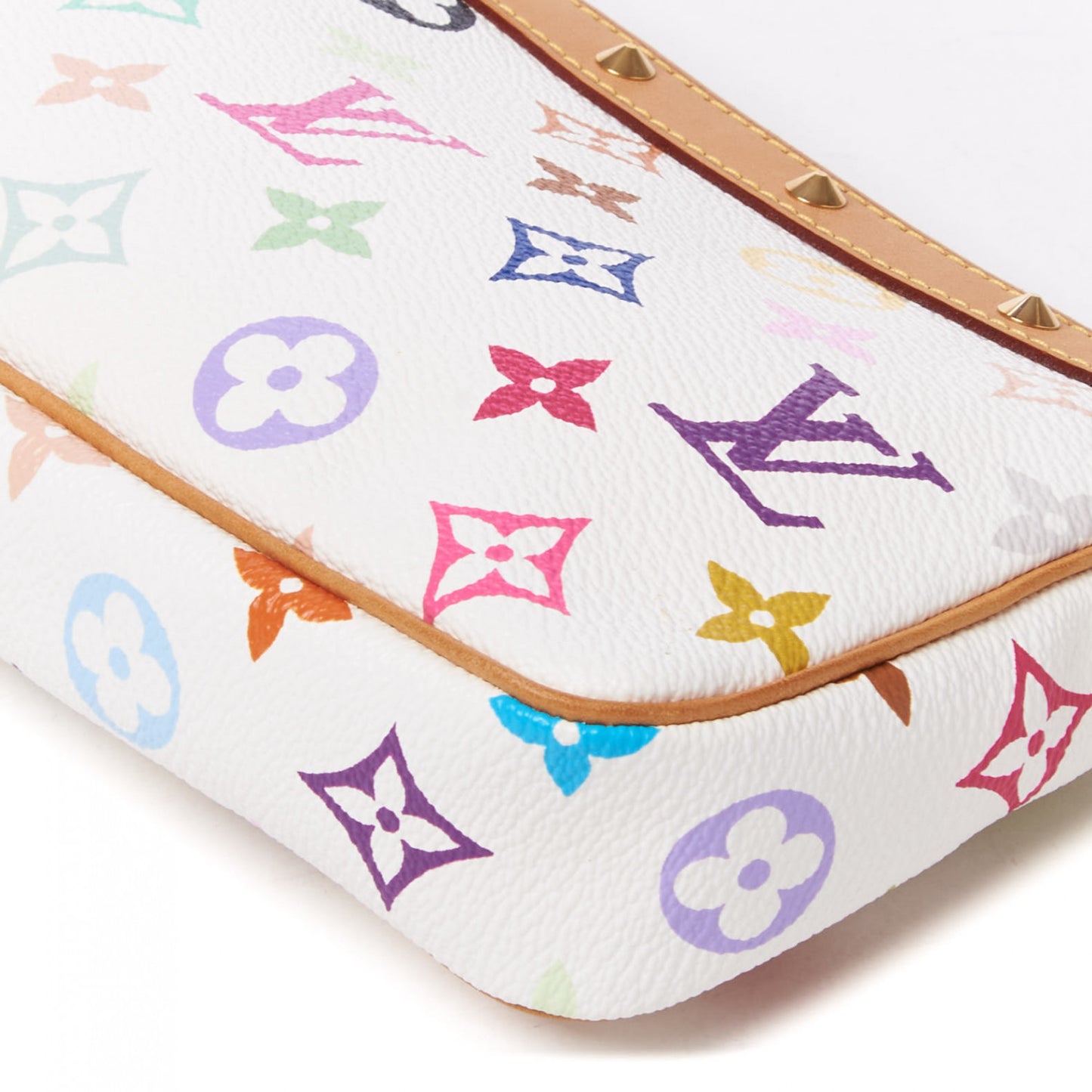 Monogram Multicolor Pochette Accessories White