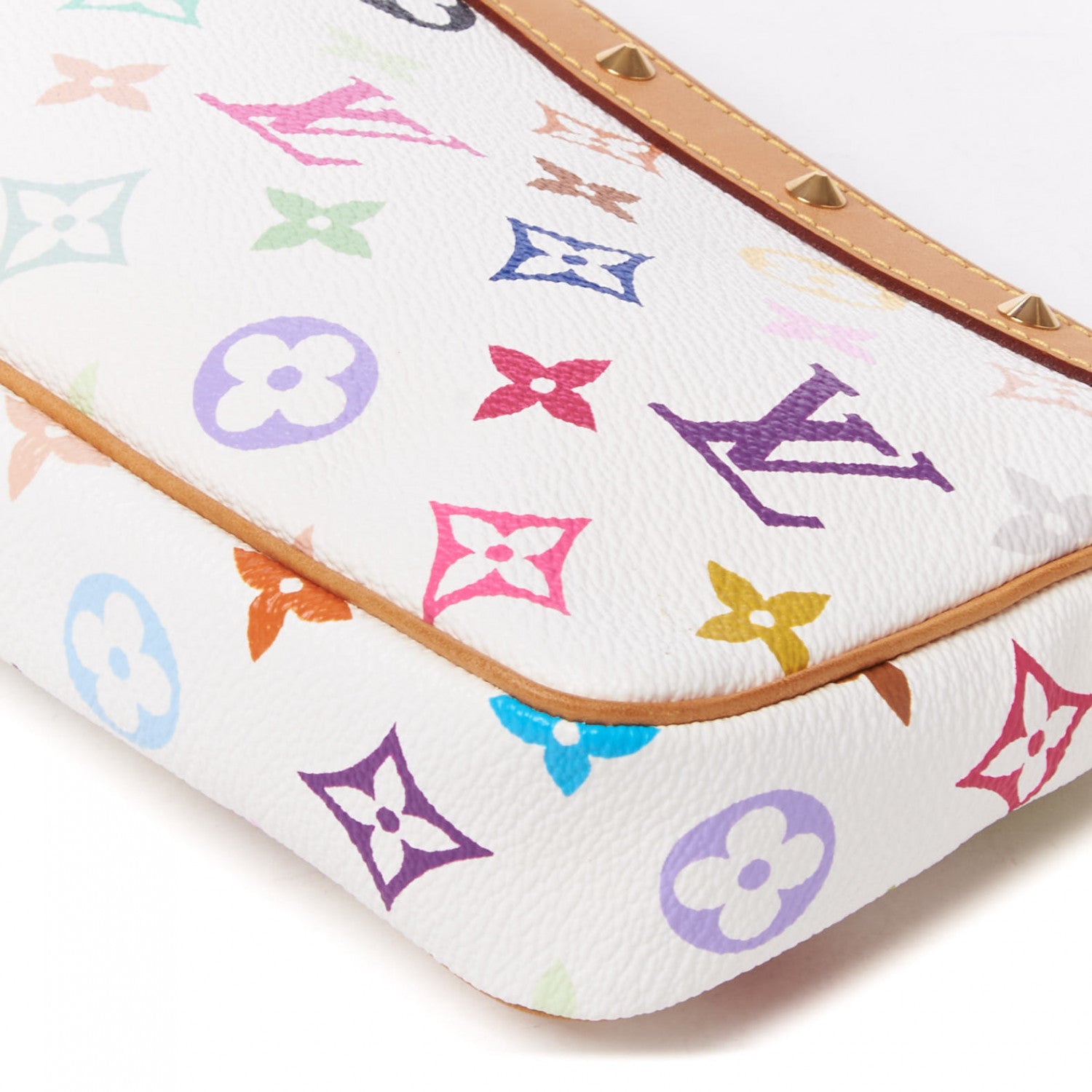 Louis Vuitton Monogram Multicolor Pochette Accessories White 5 of 7