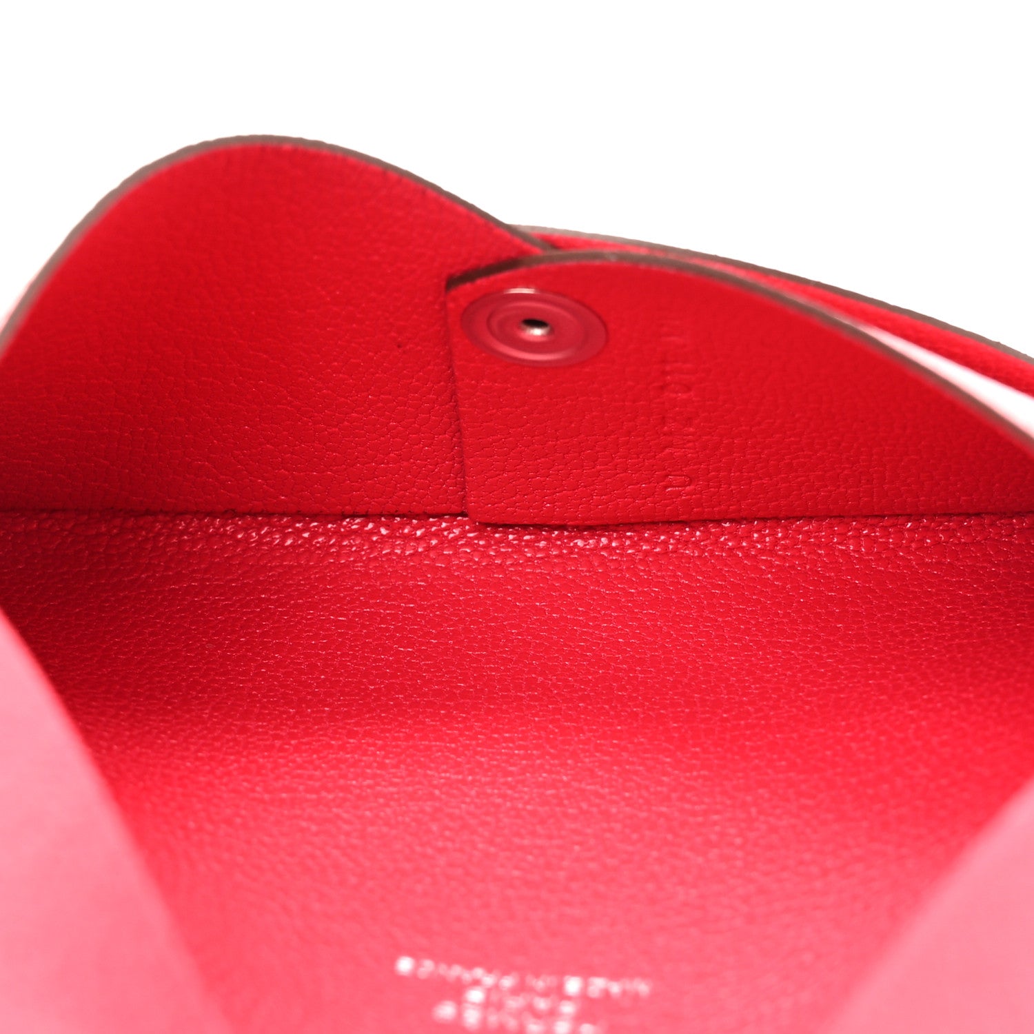 Hermes Chevre Mysore Calvi Card Case Rose Extreme 5 of 7