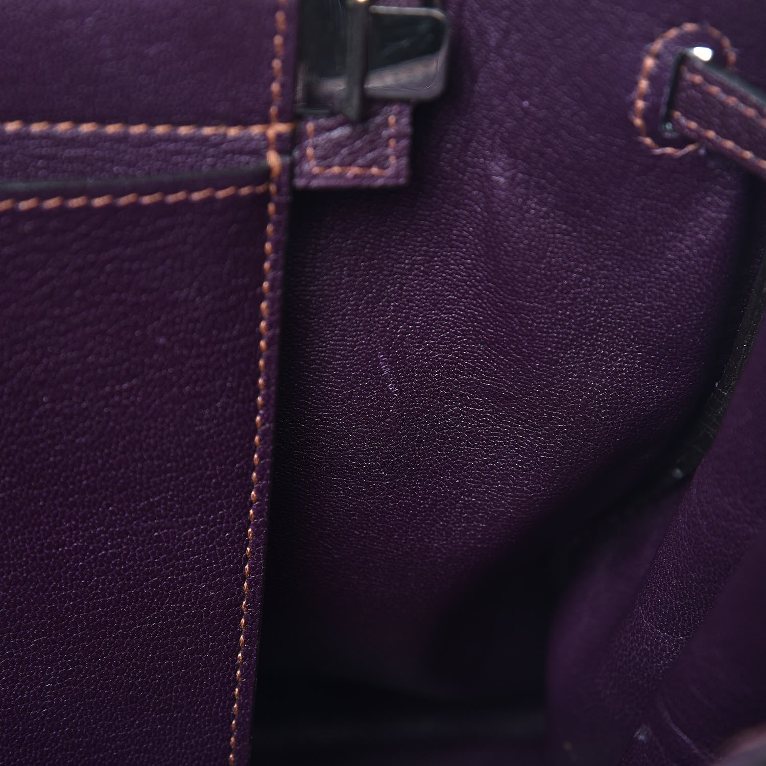 Hermes Chevre de Coromandel Cabana Tote Raisin 9 of 14