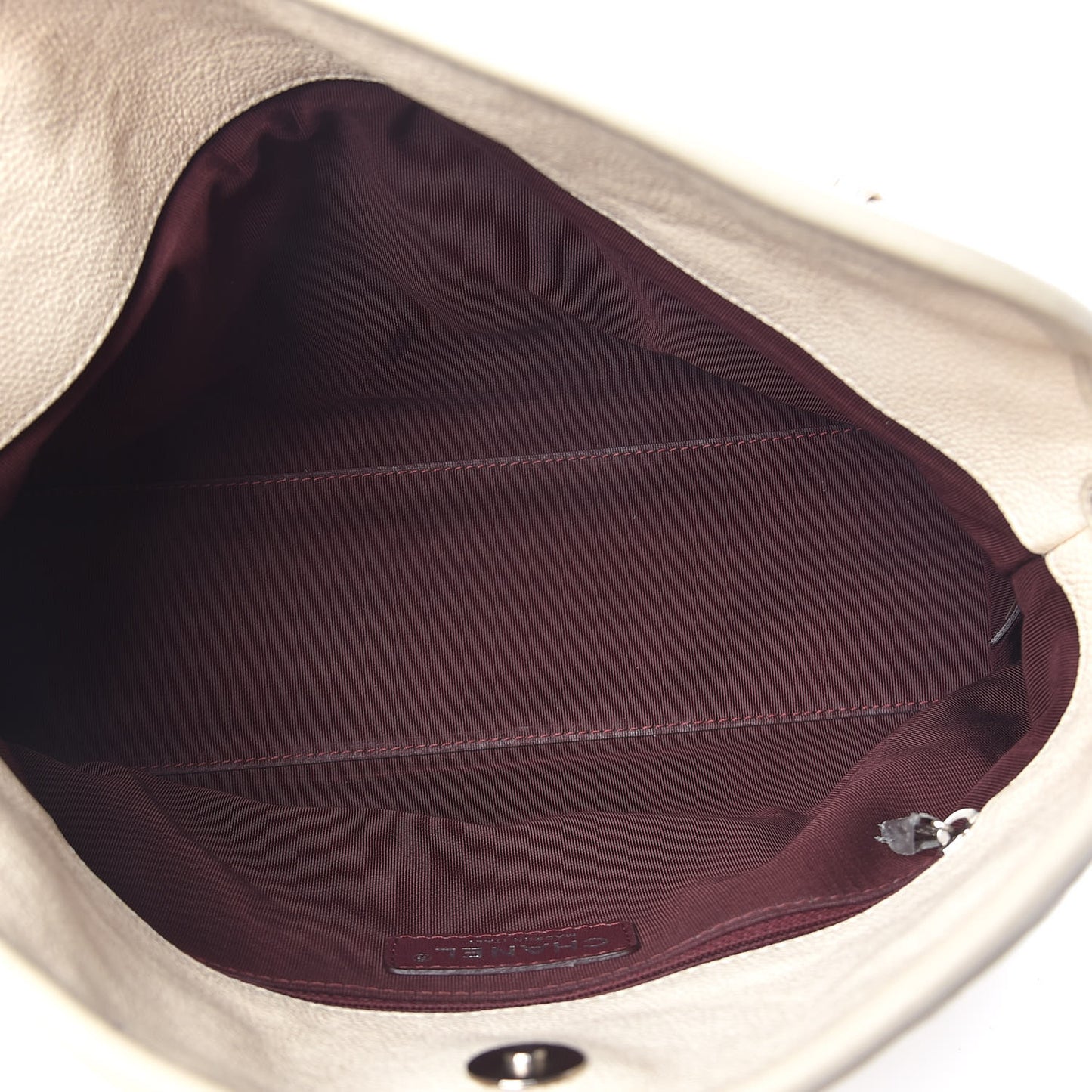 Caviar Quilted French Riviera Hobo Beige