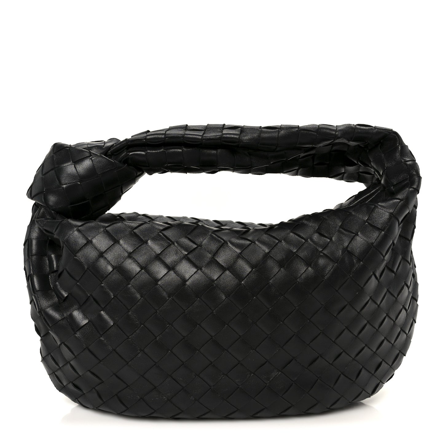 Nappa Intrecciato Teen Jodie Hobo Black
