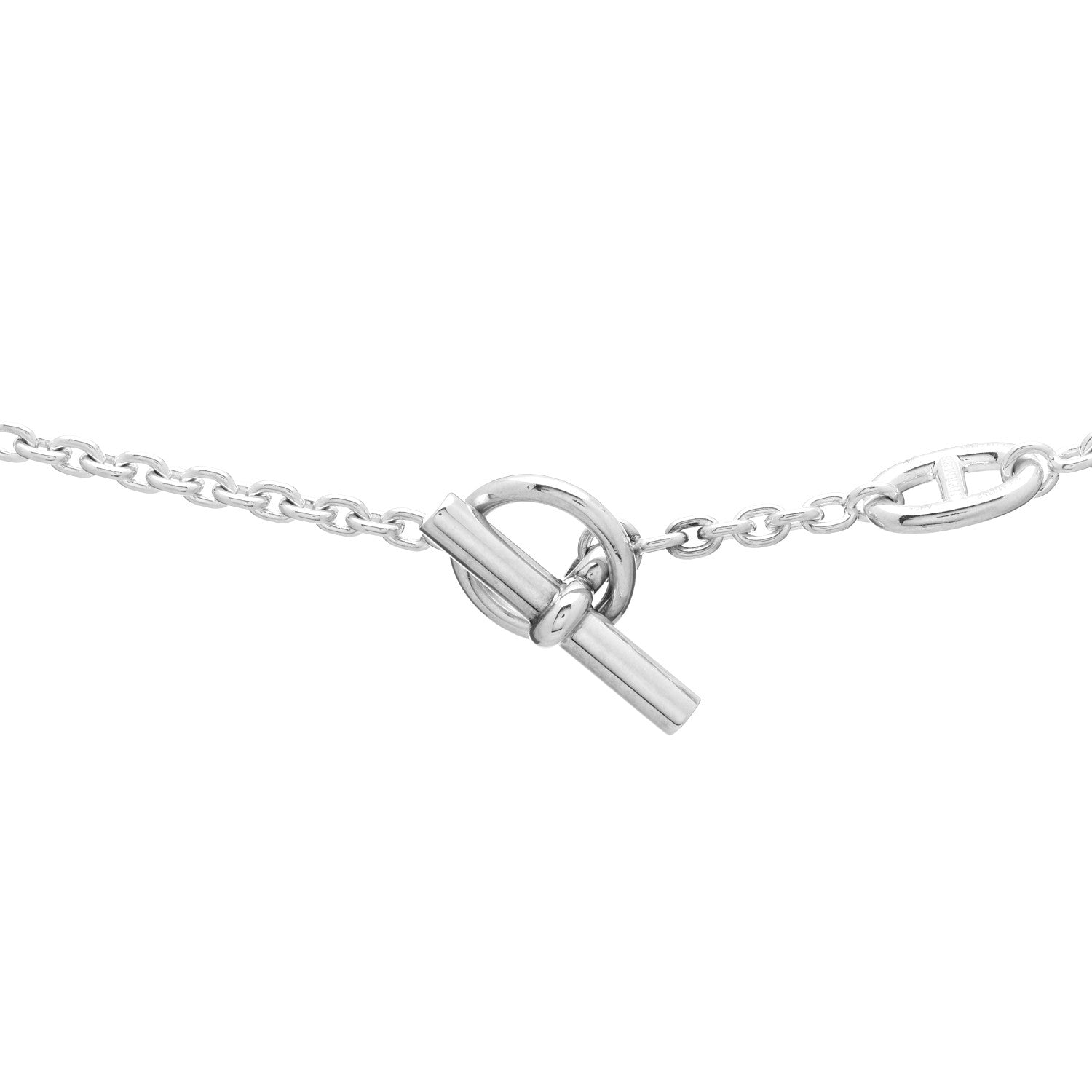 Hermes Sterling Silver Farandole Necklace 160 4 of 6