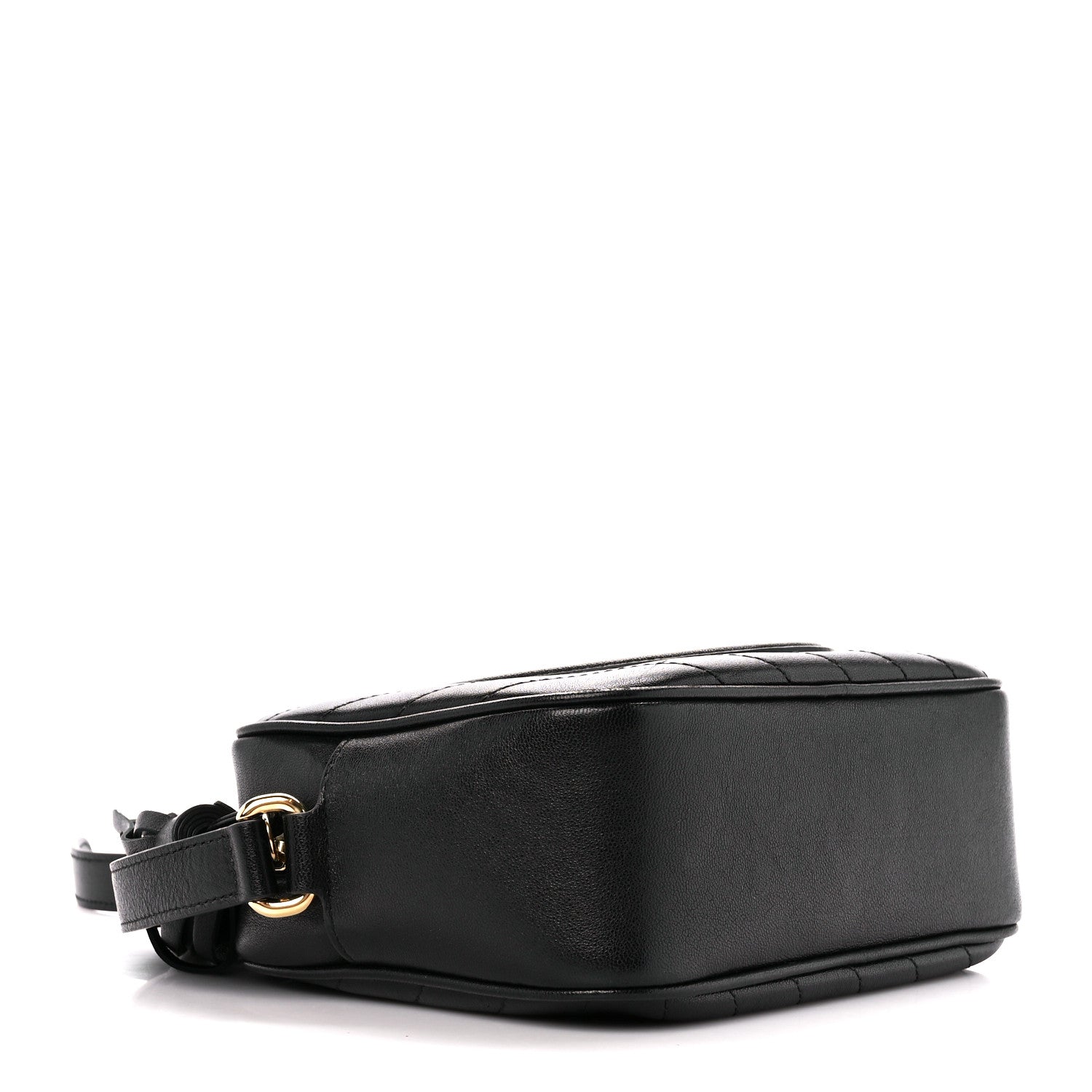 Gucci Sakai Be Green Calfskin Diagonal Stitched Small Blondie Shoulder Bag Black 4 of 11