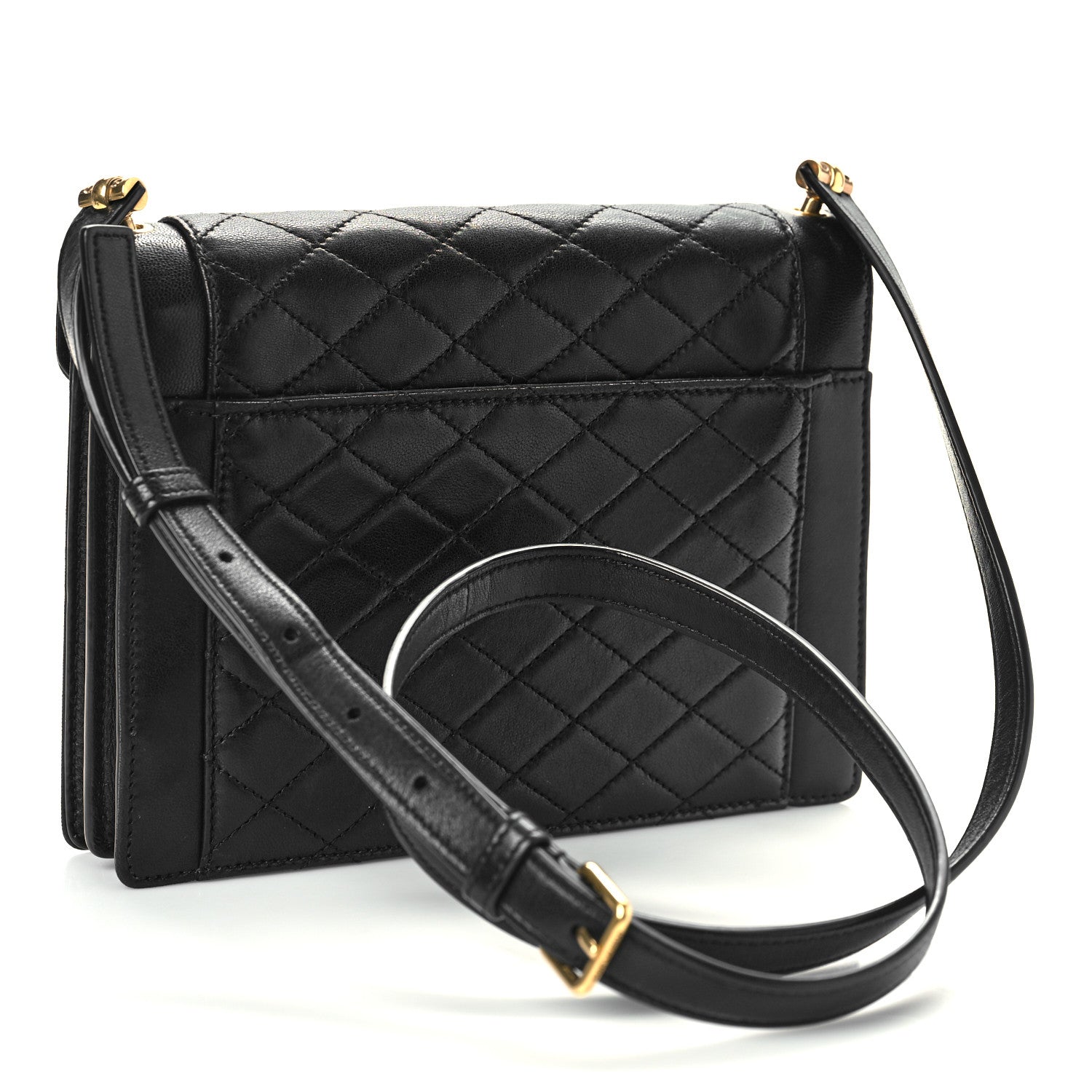 Saint Laurent Lambskin Quilted Mini Gaby Satchel Black 3 of 14