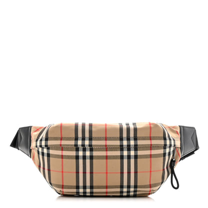Burberry Nylon Vintage Check Medium Sonny Bum Bag Archive Beige Black 1 of 14