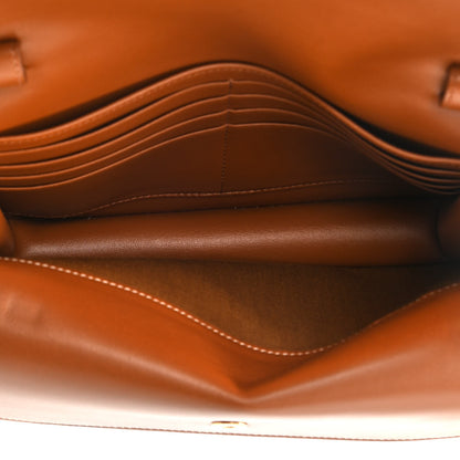 Celine Triomphe Canvas Lambskin Wallet On Strap Tan 4 of 12