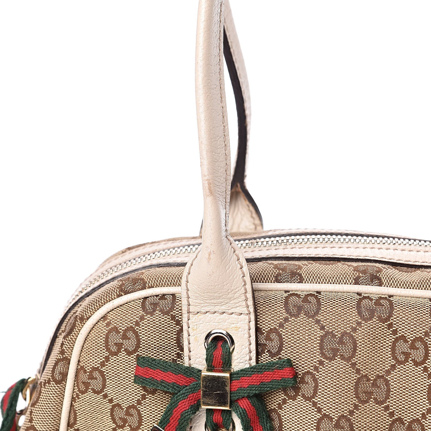 Gucci Monogram Small Princy Satchel Off White 15 of 16