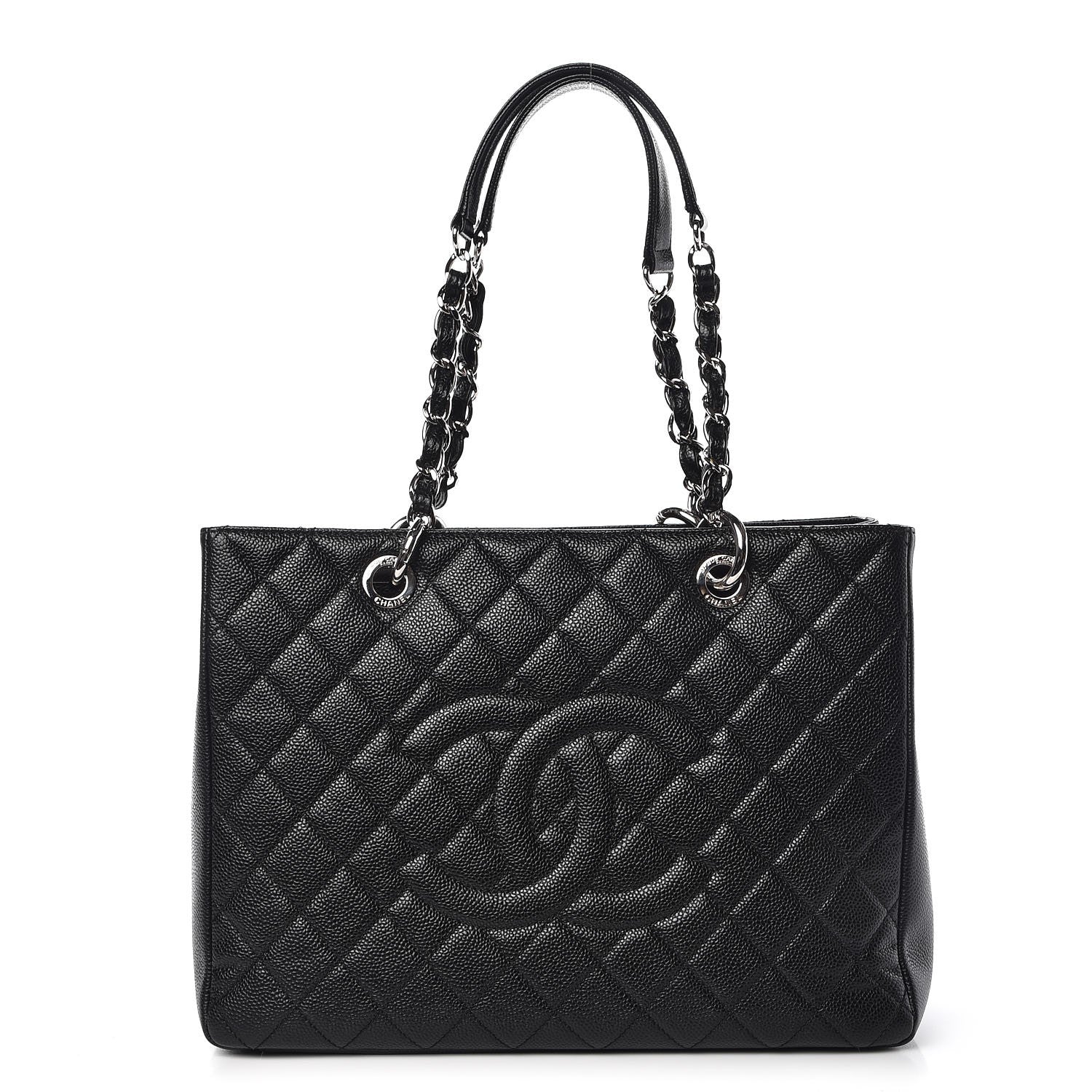 Chanel Caviar Quilted Grand Shopping Tote GST Black 1 of 11