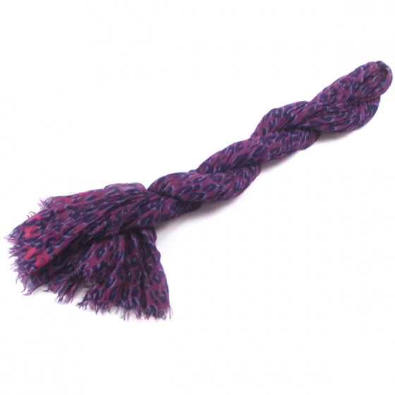 Sprouse Leopard Pareo Scarf Purple