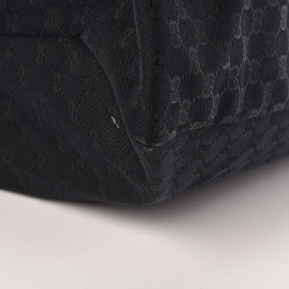 Gucci Monogram Large Horsebit Chain Hobo Black 12 of 13