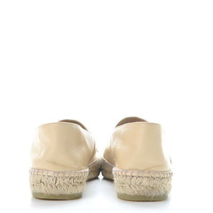 Chanel Lambskin CC Espadrilles 41 Beige Black 5 of 12