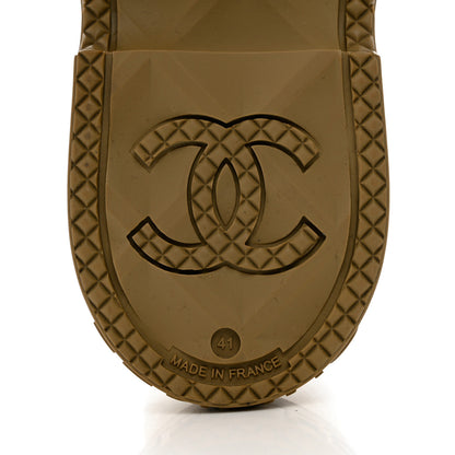 Chanel Caoutchouk CC High Boots 41 Dark Beige 9 of 10