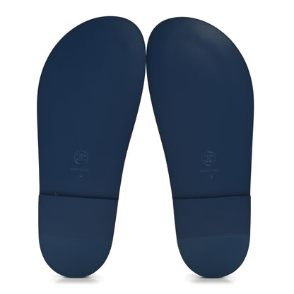 Chanel Denim CC Velcro Dad Chain CC Slide Sandals 39 Blue 6 of 11