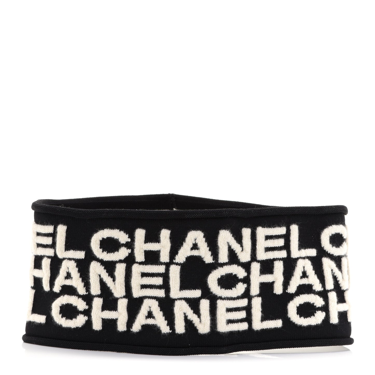 Cashmere Logo Headband Black White