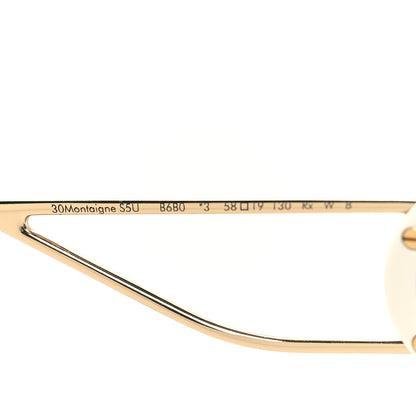 Christian Dior Butterfly 30 Montaigne S5U Sunglasses Gold Ivory Blue 7 of 8