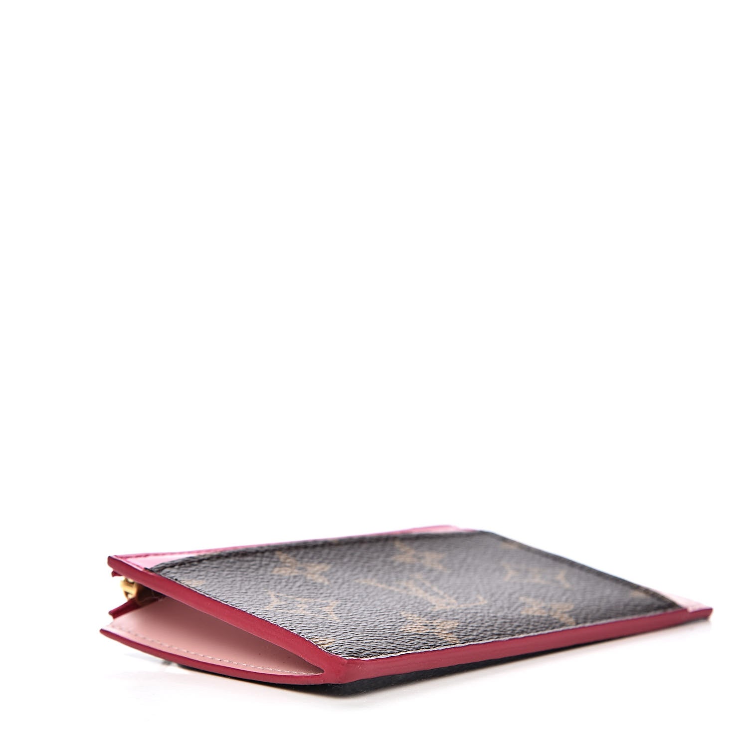 Louis Vuitton Monogram Blooming Flowers Zipped Card Holder Hot Pink Rose Ballerine 4 of 6
