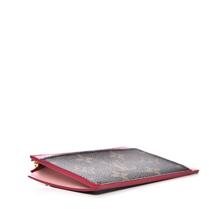 Louis Vuitton Monogram Blooming Flowers Zipped Card Holder Hot Pink Rose Ballerine 4 of 6