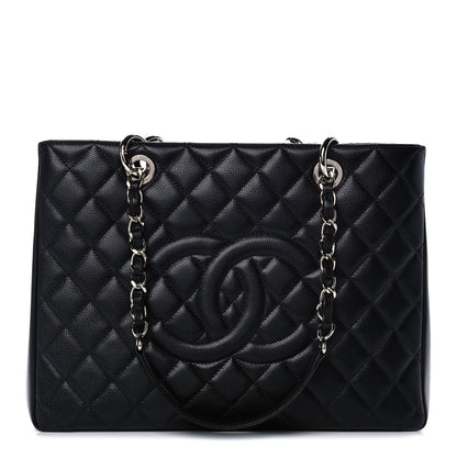 Chanel Caviar Quilted Grand Shopping Tote GST Black 1 of 11