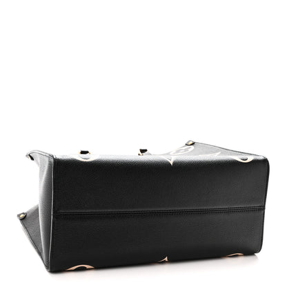 Louis Vuitton Empreinte Monogram Giant Onthego MM Black Beige 4 of 9