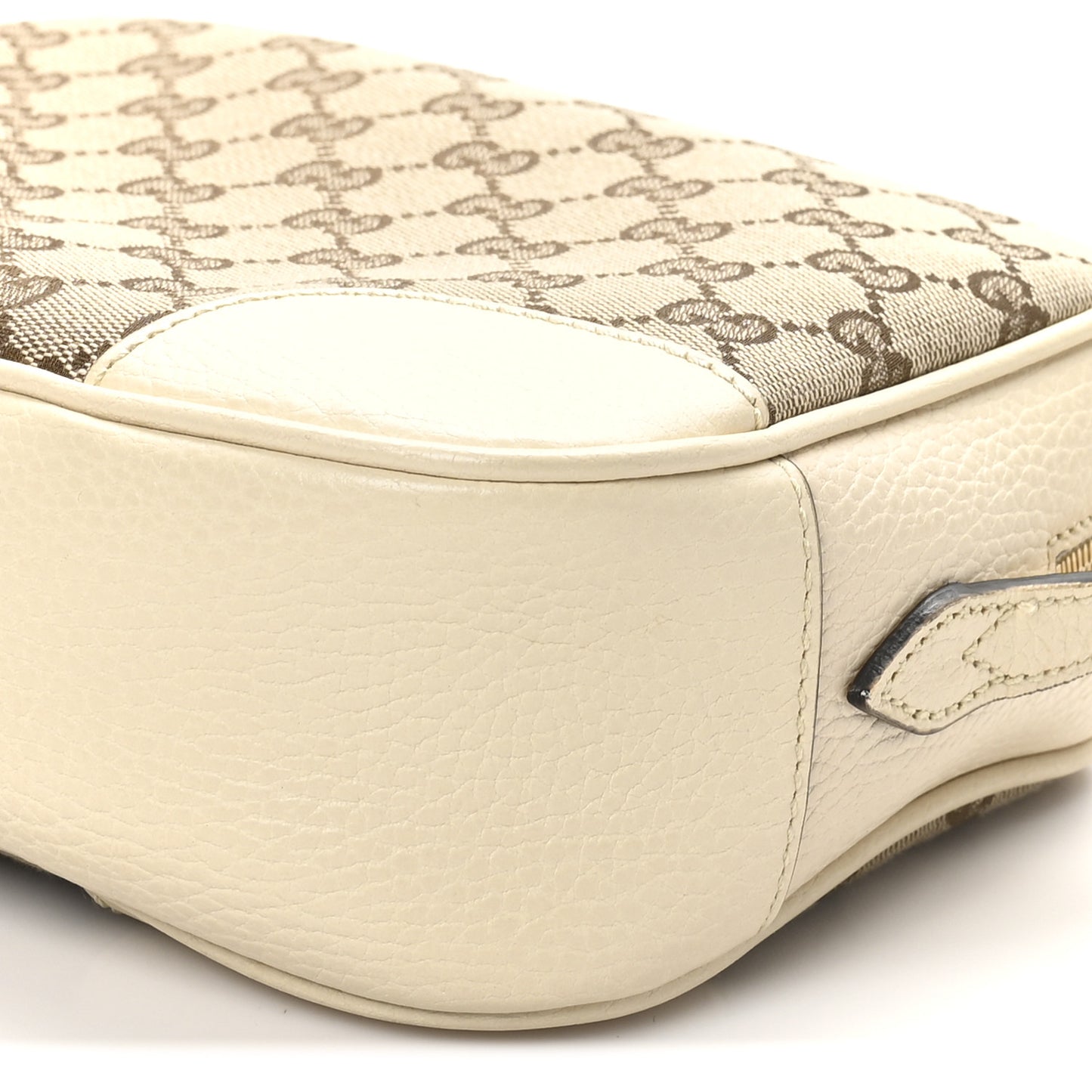Monogram Dollar Calfskin Mini Bree Messenger Bag Beige Ebony Avoire