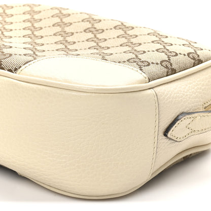 Gucci Monogram Dollar Calfskin Mini Bree Messenger Bag Beige Ebony Avoire 10 of 10