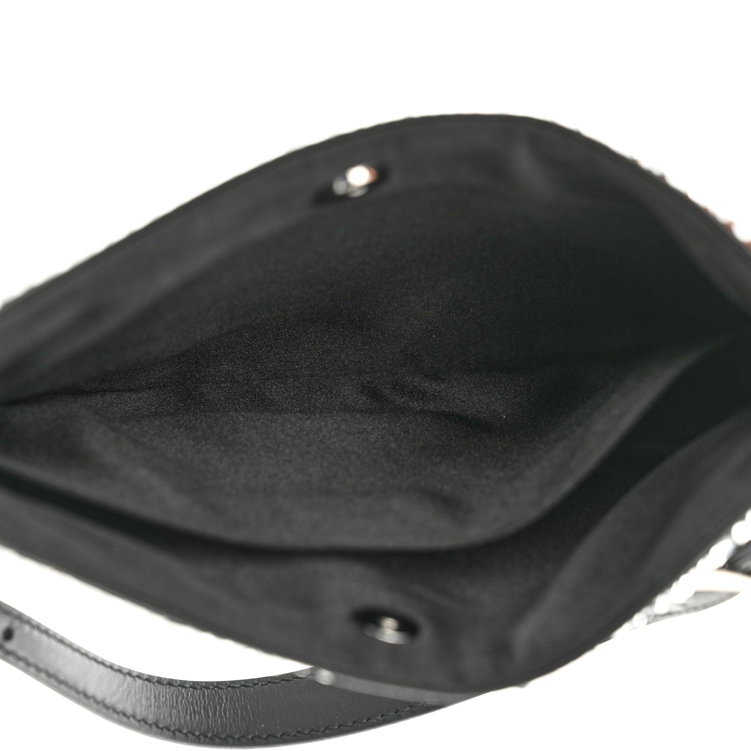 Prada Satin Crystal Cleo Adjustable Strap Shoulder Bag Metal 5 of 10