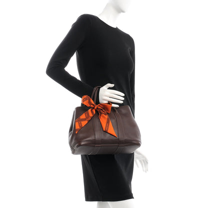 Hermes Swift Bolduc Twilly Garden Party TPM Chocolate 2 of 9