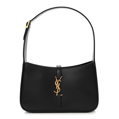 Saint Laurent Smooth Calfskin Le 5 A 7 Hobo Black 1 of 10