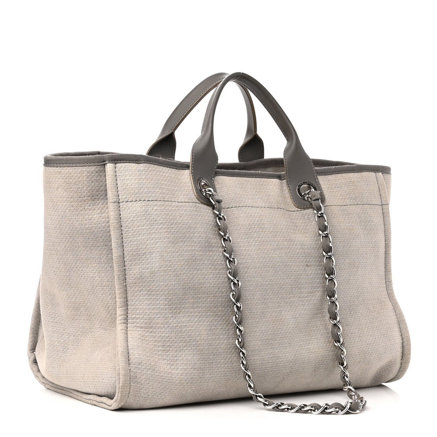 Canvas Large Deauville Tote Grey
