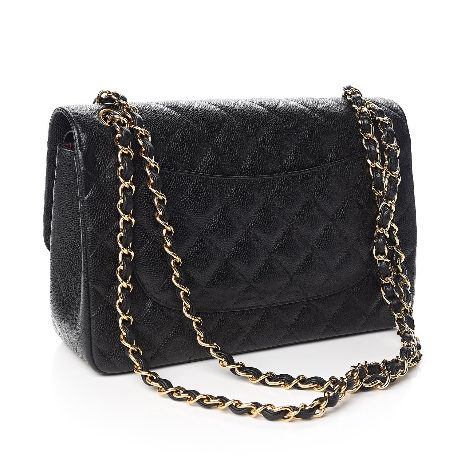 Chanel Caviar Quilted Jumbo Double Flap Black 3 of 11