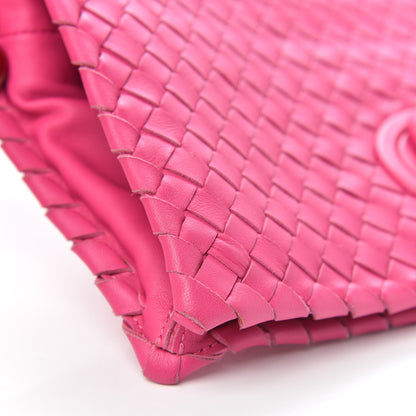 Bottega Veneta Nappa Intrecciato Turnlock Clutch Deco Rosa Shock 8 of 10