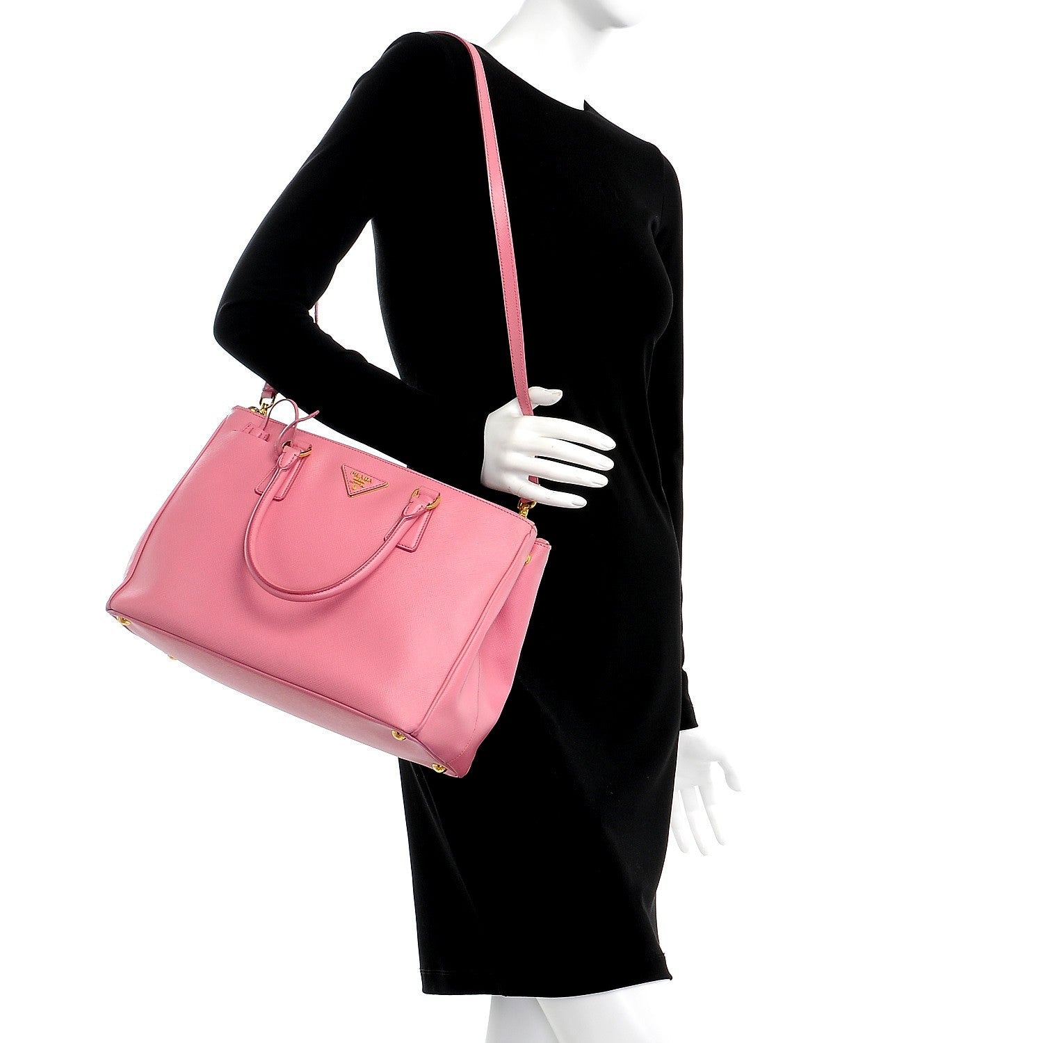 Prada Saffiano Medium Galleria Double Zip Tote Geranio 2 of 12