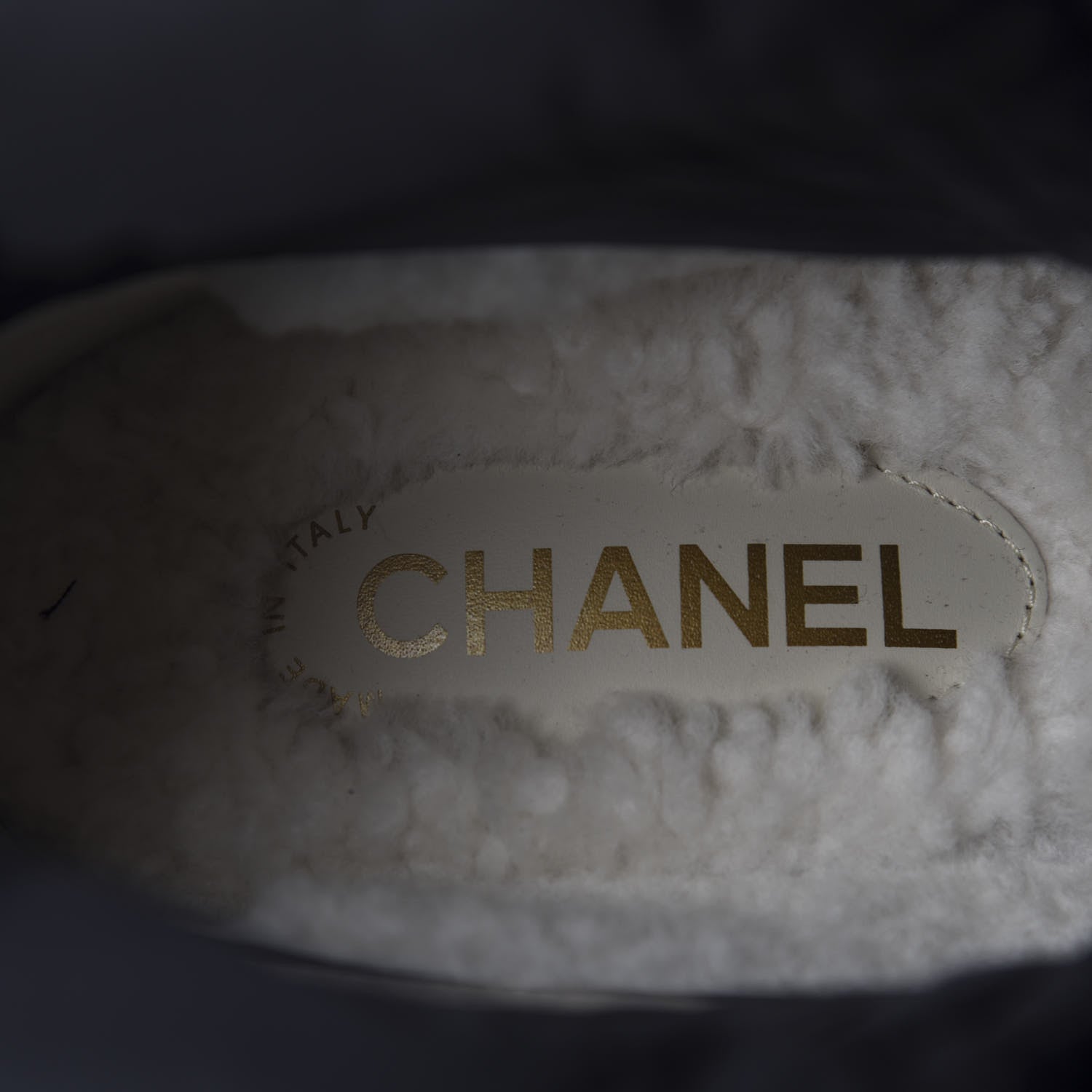 Chanel Calfskin Nylon CC Ankle Snow Boots 37 Beige Black 7 of 10