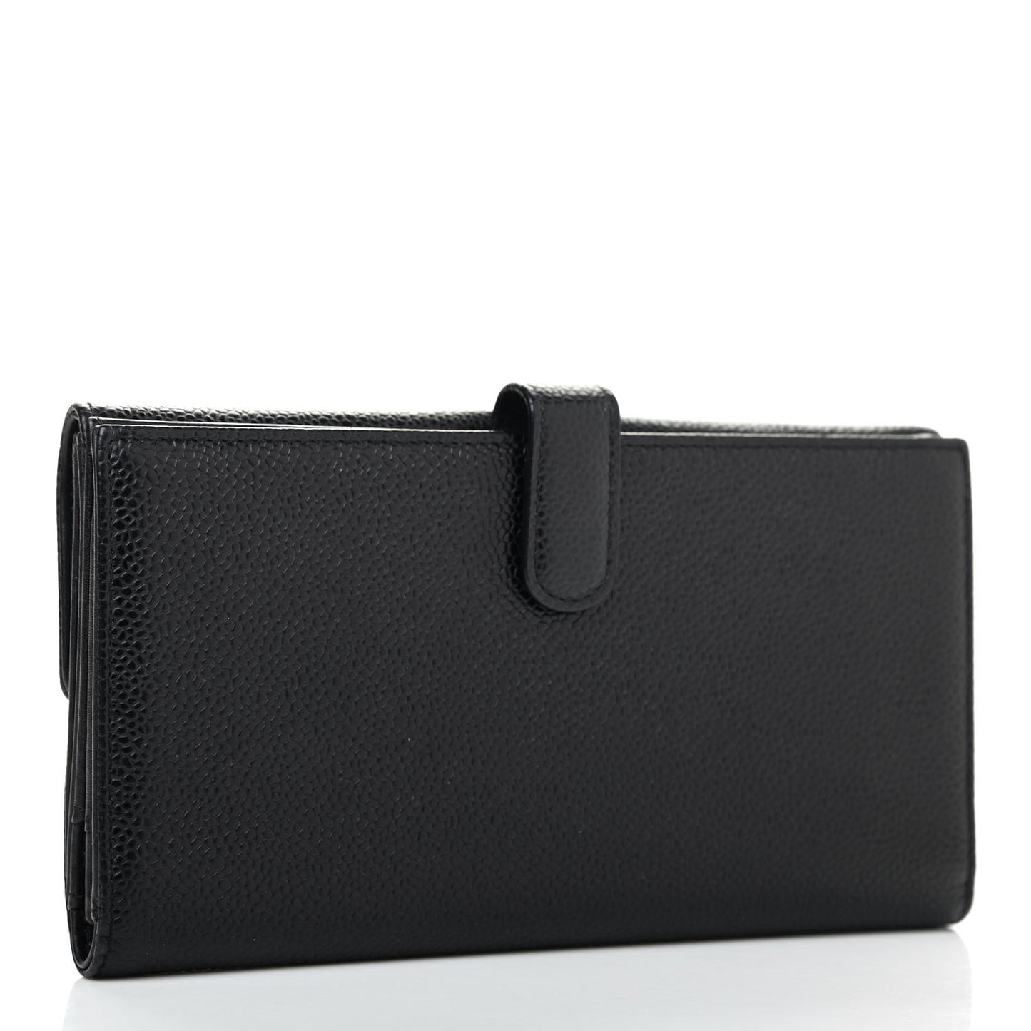 Caviar Timeless CC French Long Wallet Black