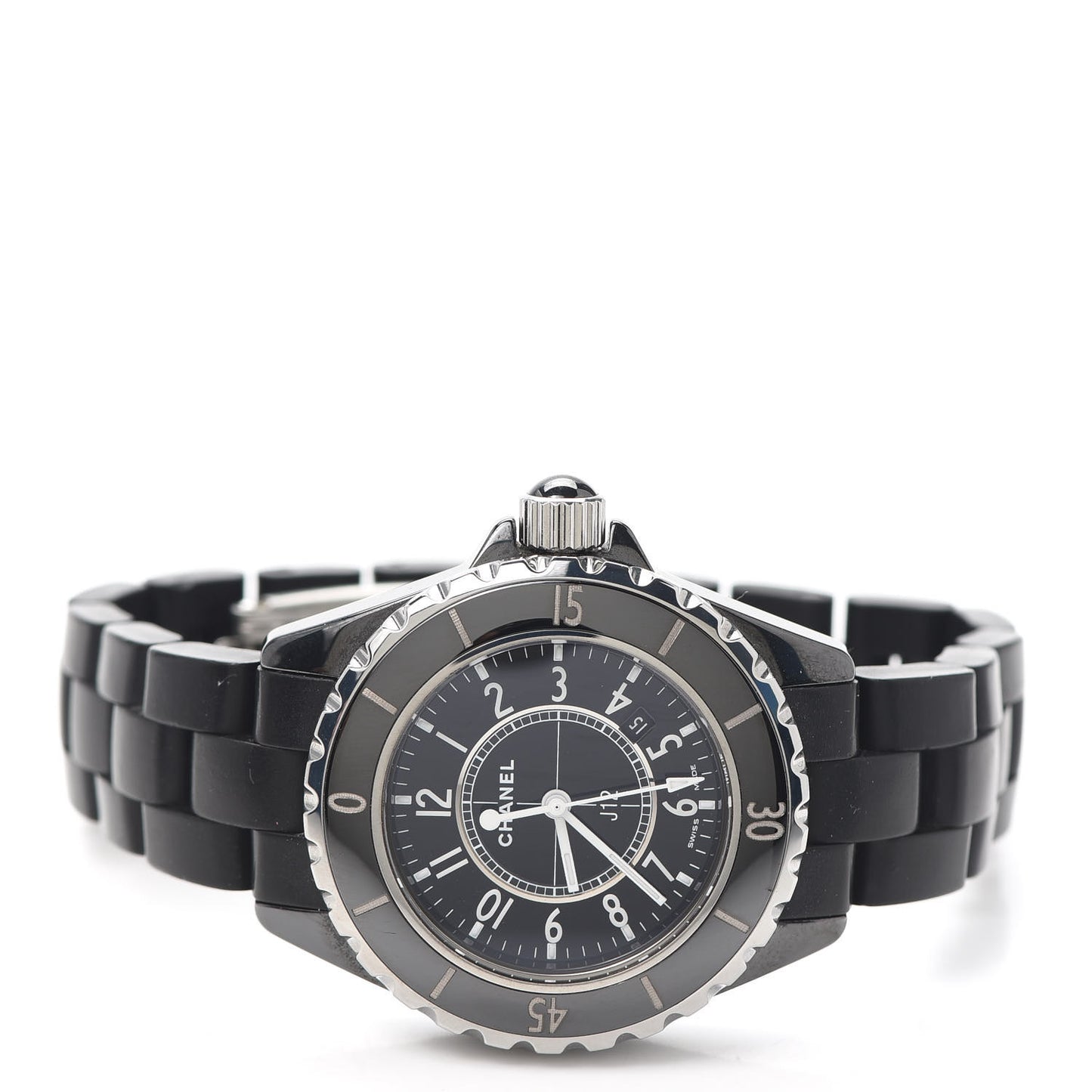 Stainless Steel Ceramic 33mm J12 Quartz Watch Black