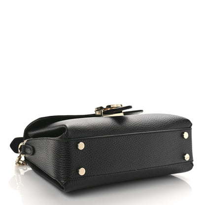 Gucci Dollar Calfskin Interlocking G Top Handle Shoulder Bag Black 4 of 10