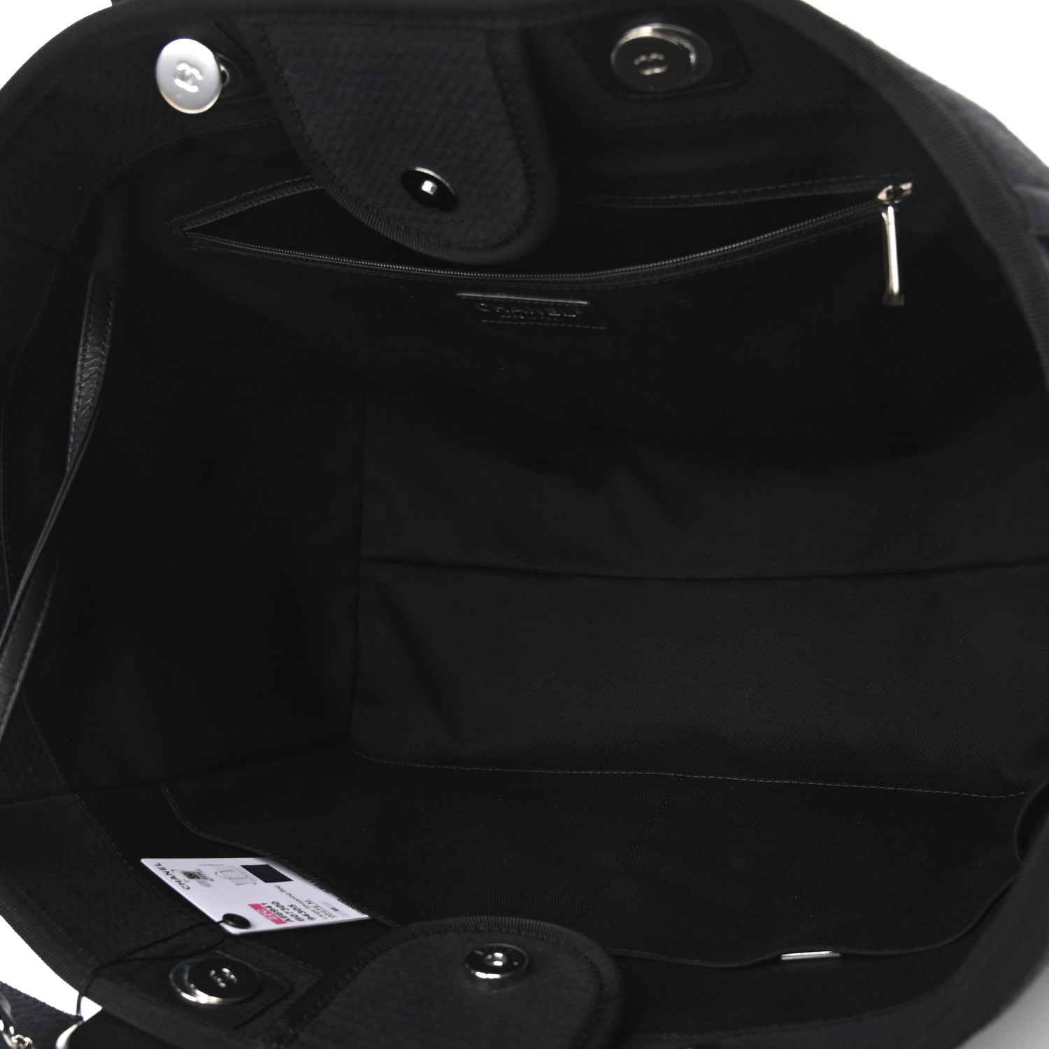 Chanel Mixed Fibers Medium Deauville Tote Black 5 of 9