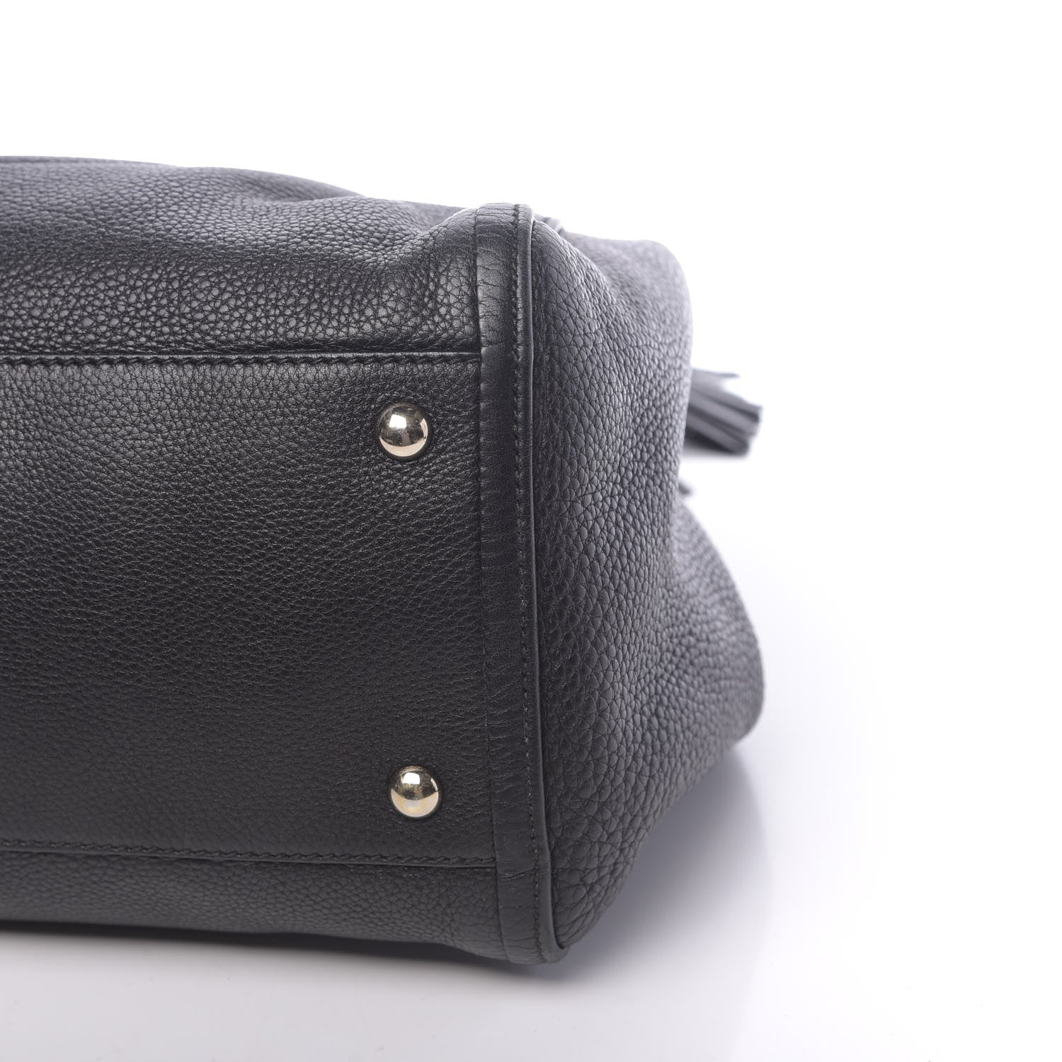 Gucci Pebbled Calfskin Medium Soho Shoulder Bag Black 14 of 19