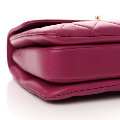 Chanel Lambskin Quilted Small Trendy CC Flap Dual Handle Bag Purple 9 of 11