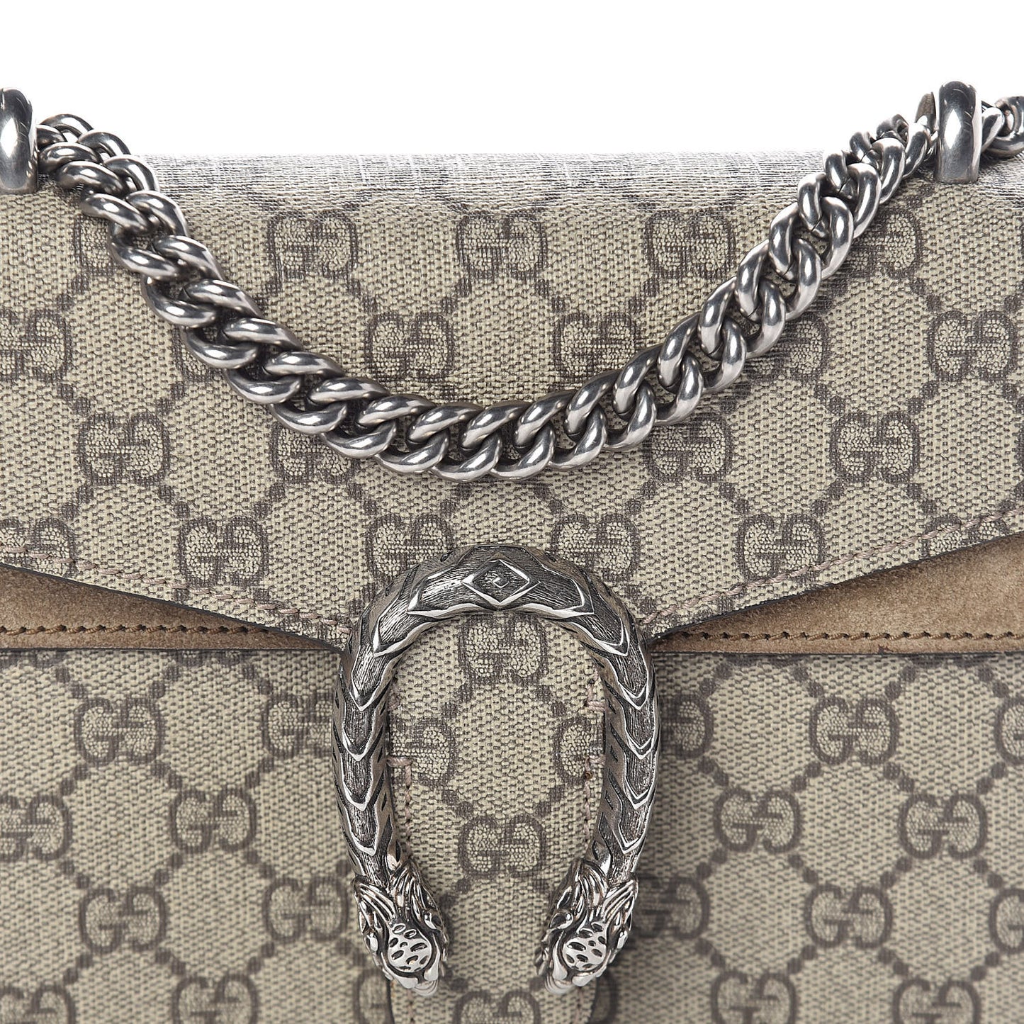 GG Supreme Monogram Mini Dionysus Shoulder Bag Taupe