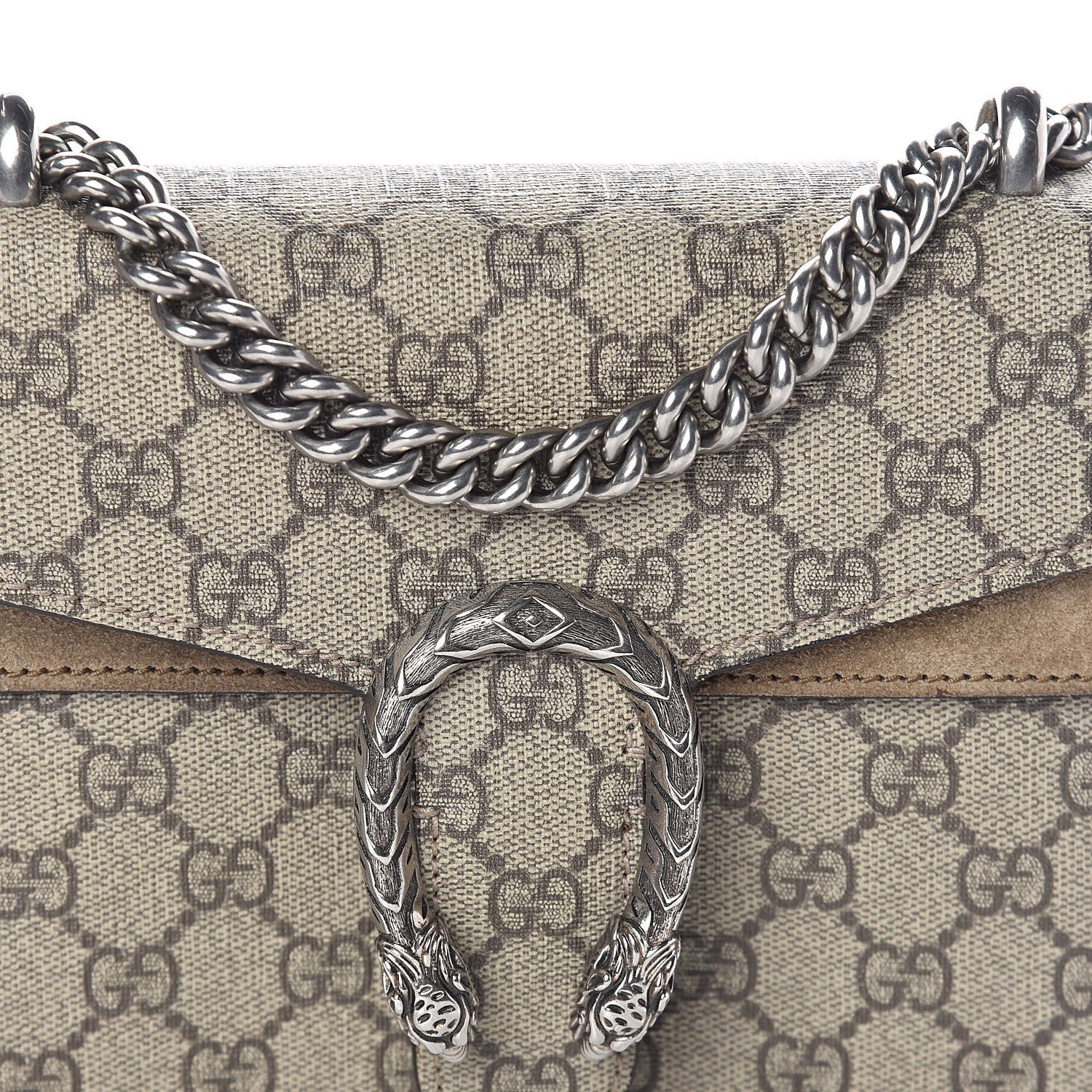 Gucci GG Supreme Monogram Mini Dionysus Shoulder Bag Taupe 7 of 9