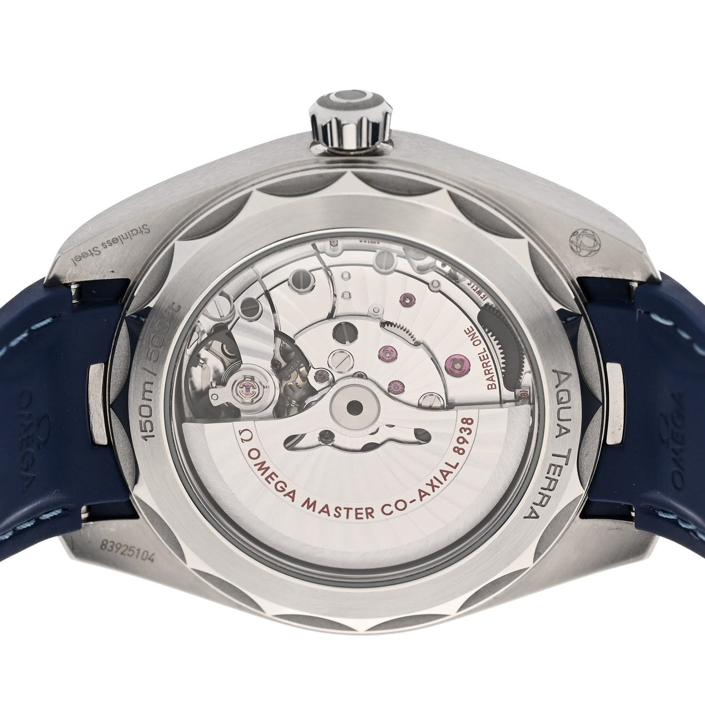 Stainless Steel Rubber 43mm Seamaster Aqua Terra World Time Chronometer Automatic Watch Blue 220.10.43.22.03.001