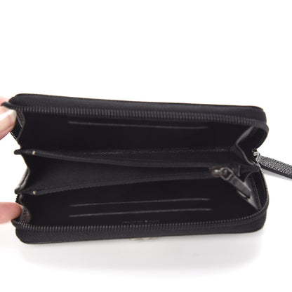 Chanel Caviar Quilted Small Boy Zip Around Wallet Black 5 of 11
