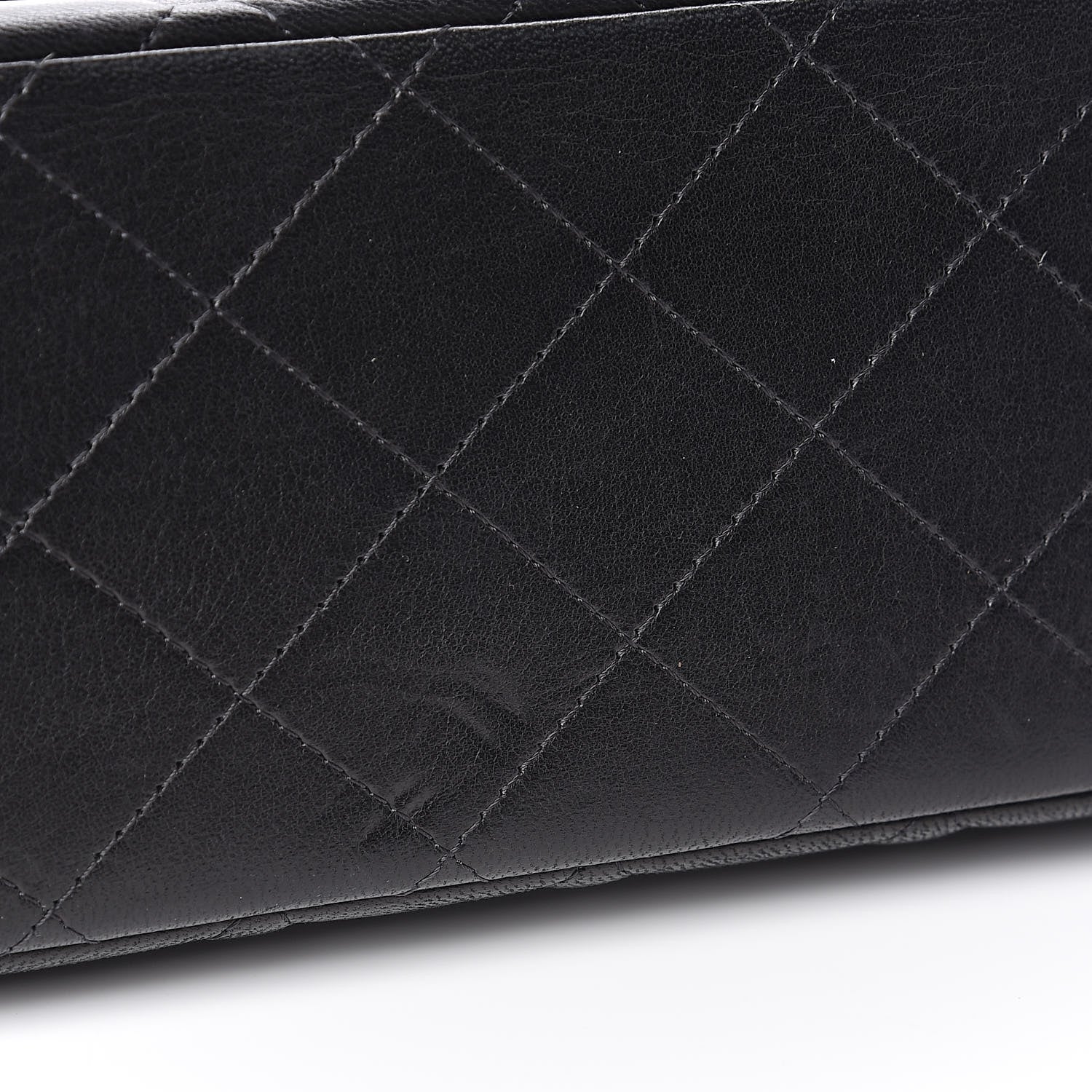 Chanel Lambskin Quilted Maxi Double Flap Black 10 of 15