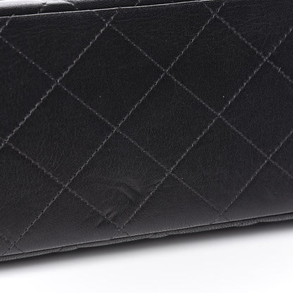 Chanel Lambskin Quilted Maxi Double Flap Black 10 of 15