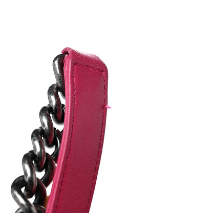 Chanel Calfskin Quilted Large Boy Flap Pink 14 of 14