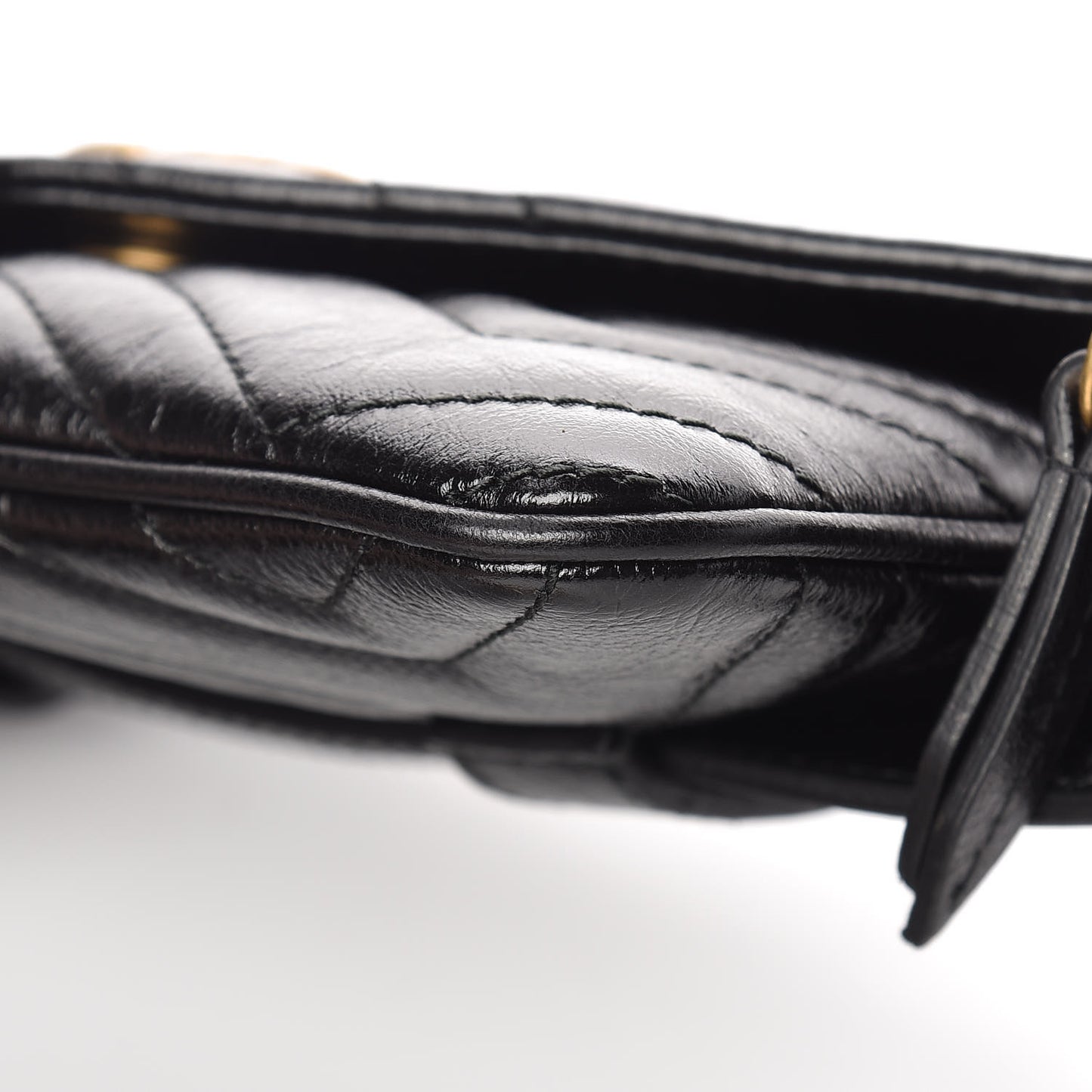 Calfskin Matelasse GG Marmont 2.0 Multi Belt Bag 85 34 Black
